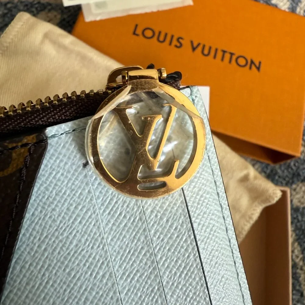 NWT Louis Vuitton Romy Wallet w/ Blue Accent